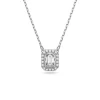 Collier Millenia Swarovski Zirconia carré blanc