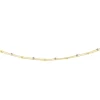 Collier moderne or 18 carats boules bicolores