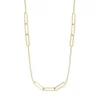 Collier motifs rectangulaires or 18 carats