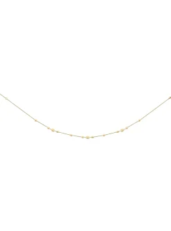 Collier or jaune 18 carats motifs ovales estampes
