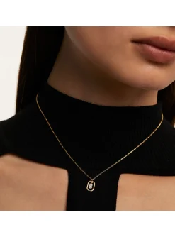 Collier PDPaola Lettre B Mini doré