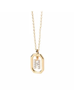 Collier Pdpaola Lettre H Mini doré