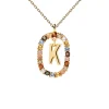 Collier PDPaola Lettre K plaqué or_x005f_x000D_Collection NEW LETTERS
