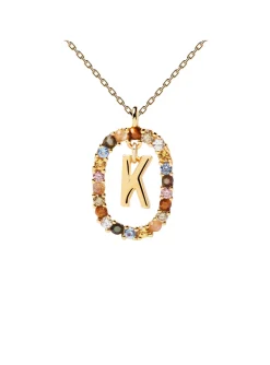Collier PDPaola Lettre K plaqué or_x005f_x000D_Collection NEW LETTERS
