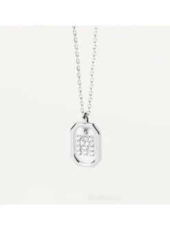 Collier Pdpaola Lettre M Mini Argenté