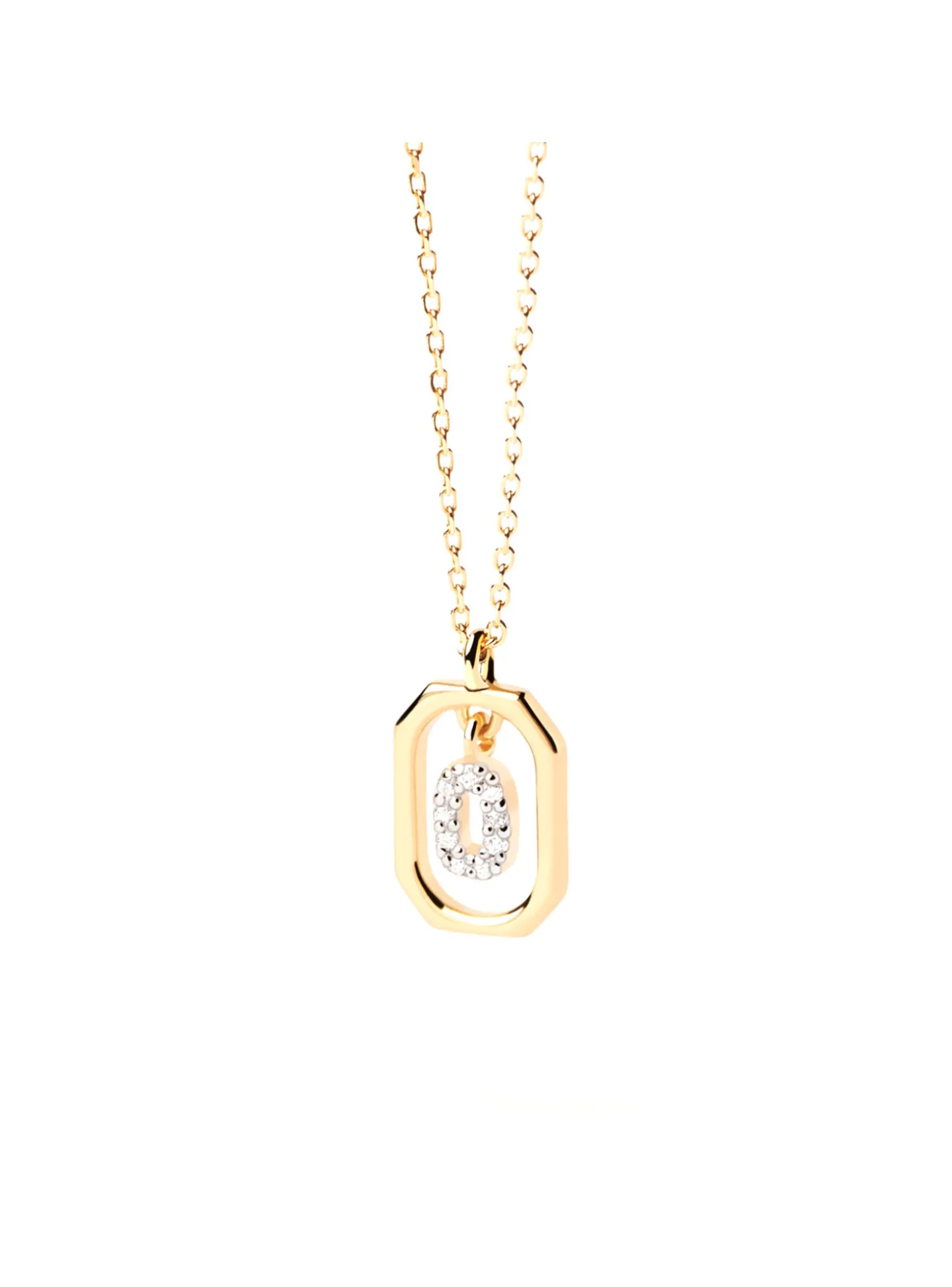 Collier Pdpaola Lettre O Mini doré