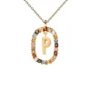 Collier PDPaola Lettre P plaqué or_x005f_x000D_Collection NEW LETTERS