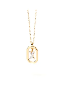Collier Pdpaola Lettre X Mini doré