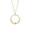 Collier plaqué or cercle oxydes multicolores