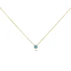 Collier ras de cou Agatha Beloves doré turquoise