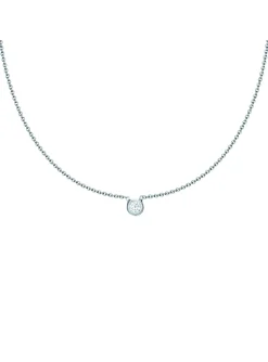 Collier ras de cou Agatha Brillant argent