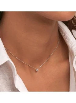 Collier ras de cou Agatha Brillant argent