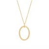 Collier Saunier plaqué or Santal