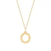 Collier Saunier plaqué or ligne aubier