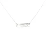 Collier Saunier plaque argent gravure toujours