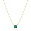 Collier Sif Jakobs Ellera Quadrato doré oxyde vert