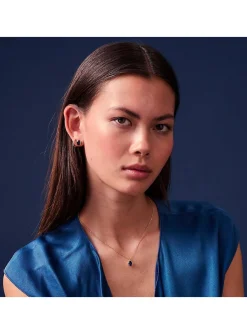 Collier Sif Jakobs ELLISSE CAREZZA_x005f_x000D_plaqué or jargent plaqué or et oxyde bleu