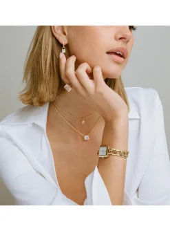 Collier Sif Jakobs ROCCANOVA PICCOLO_x005f_x000D_argent plaqué or et oxyde