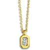 Collier solitaire Brillaxis diamant or jaune