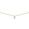 Collier solitaire diamant Brillaxis or 18 carats_x005f_x000D_0.30 ct