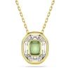 Collier Swarovski Chroma vert et doré