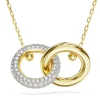 Collier Swarovski Dextera doré entrelacé