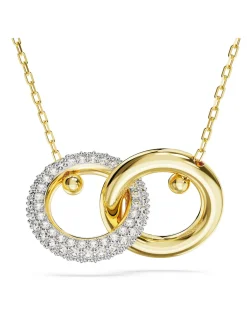 Collier Swarovski Dextera doré entrelacé