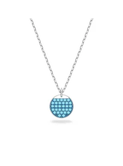 Collier Swarovski Ginger argenté bleu