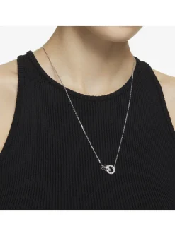 Collier Swarovski Hollow argenté