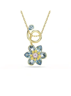 Collier Swarovski Idyllia doré fleur