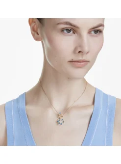Collier Swarovski Idyllia doré fleur
