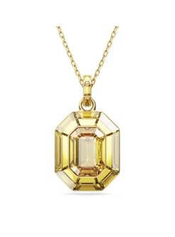 Collier Swarovski Lucent doré octogone jeune