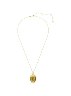 Collier Swarovski Lucent doré octogone jeune