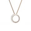Collier Swarovski Matrix perle de cristal rosé