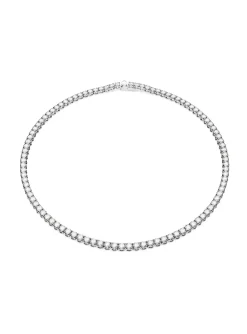 Collier Swarovski Matrix Tennis placage argenté