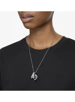 Collier Swarovski Matrix plaqué argent