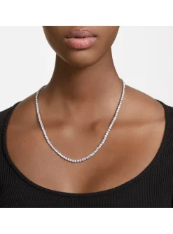 Collier Swarovski Matrix Tennis placage argenté