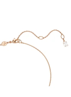 Collier Swarovski Matrix perle de cristal rosé