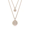 Collier Swarovski Meteora double rosé