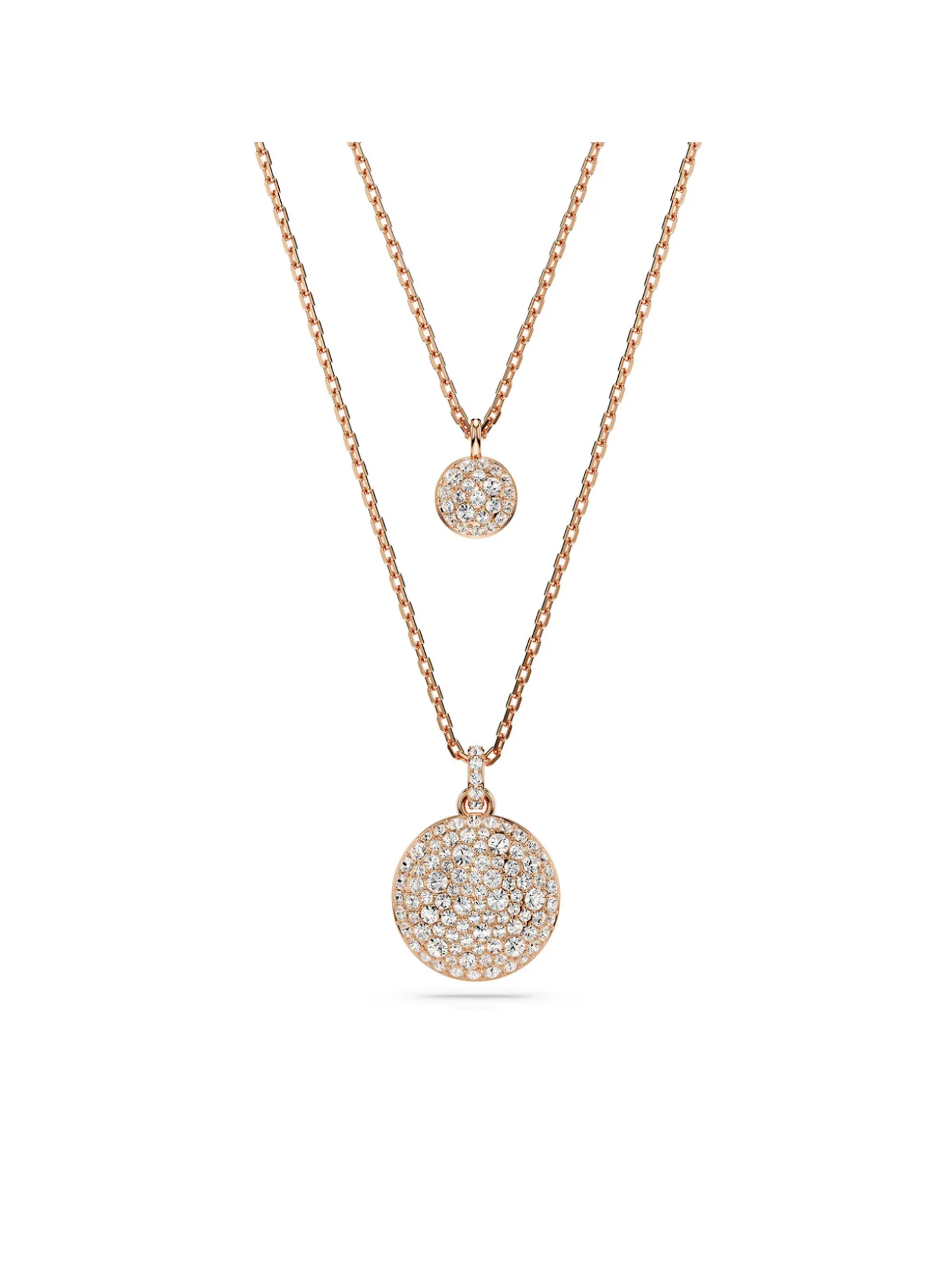 Collier Swarovski Meteora double rosé