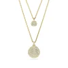 Collier Swarovski Meteora double doré