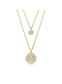 Collier Swarovski Meteora double doré