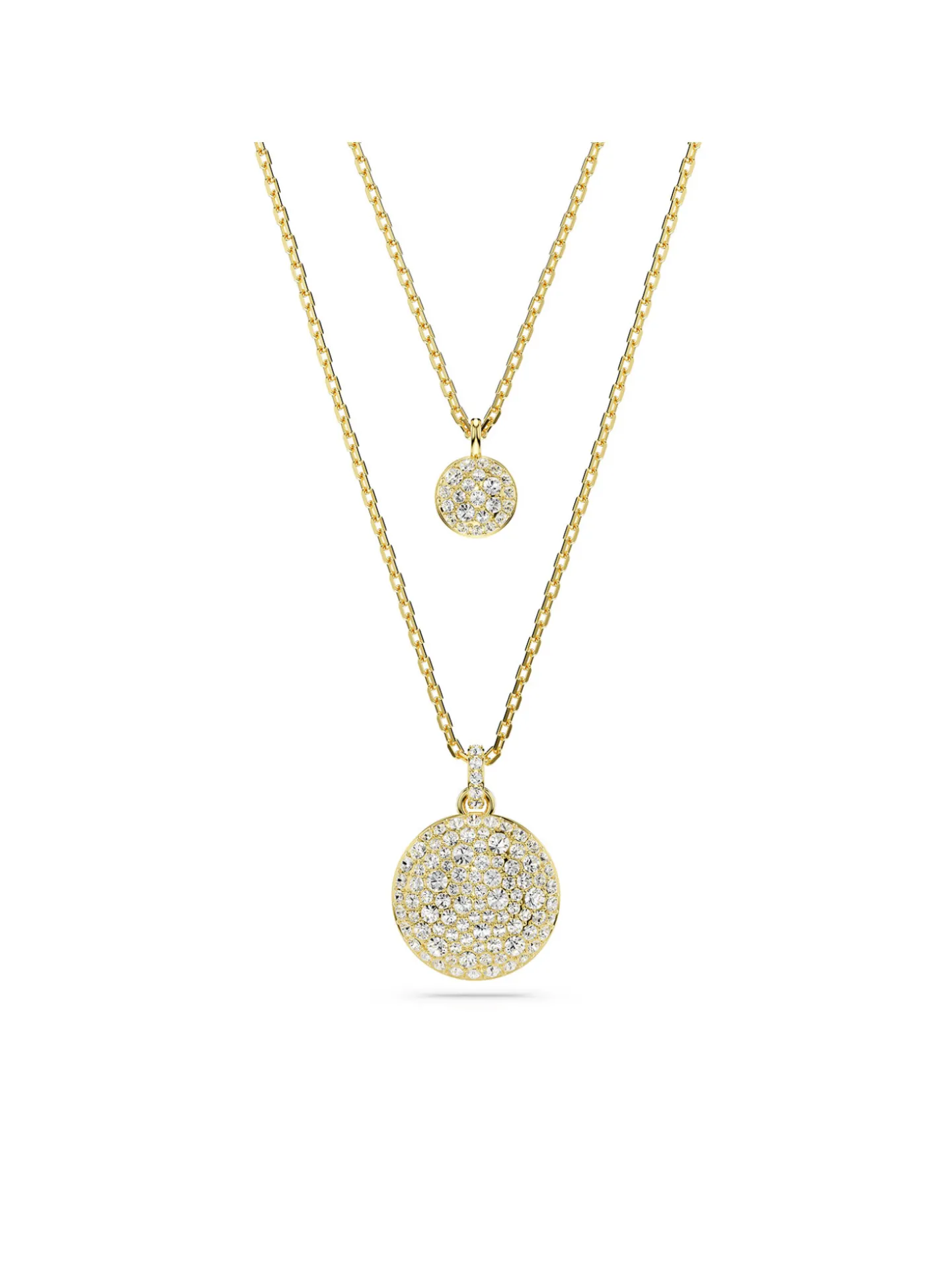 Collier Swarovski Meteora double doré