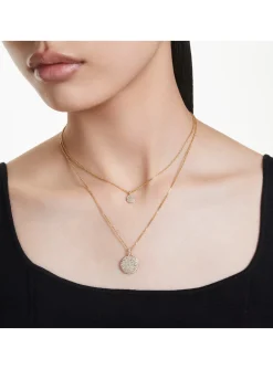 Collier Swarovski Meteora double doré