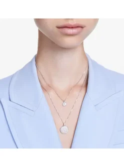 Collier Swarovski Meteora double argenté