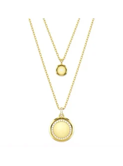 Collier Swarovski Meteora double doré