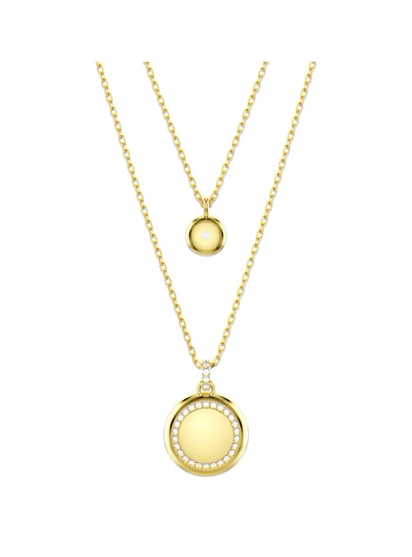 Collier Swarovski Meteora double doré