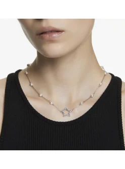 Collier Swarovski Stella Crystal pearls blanc
