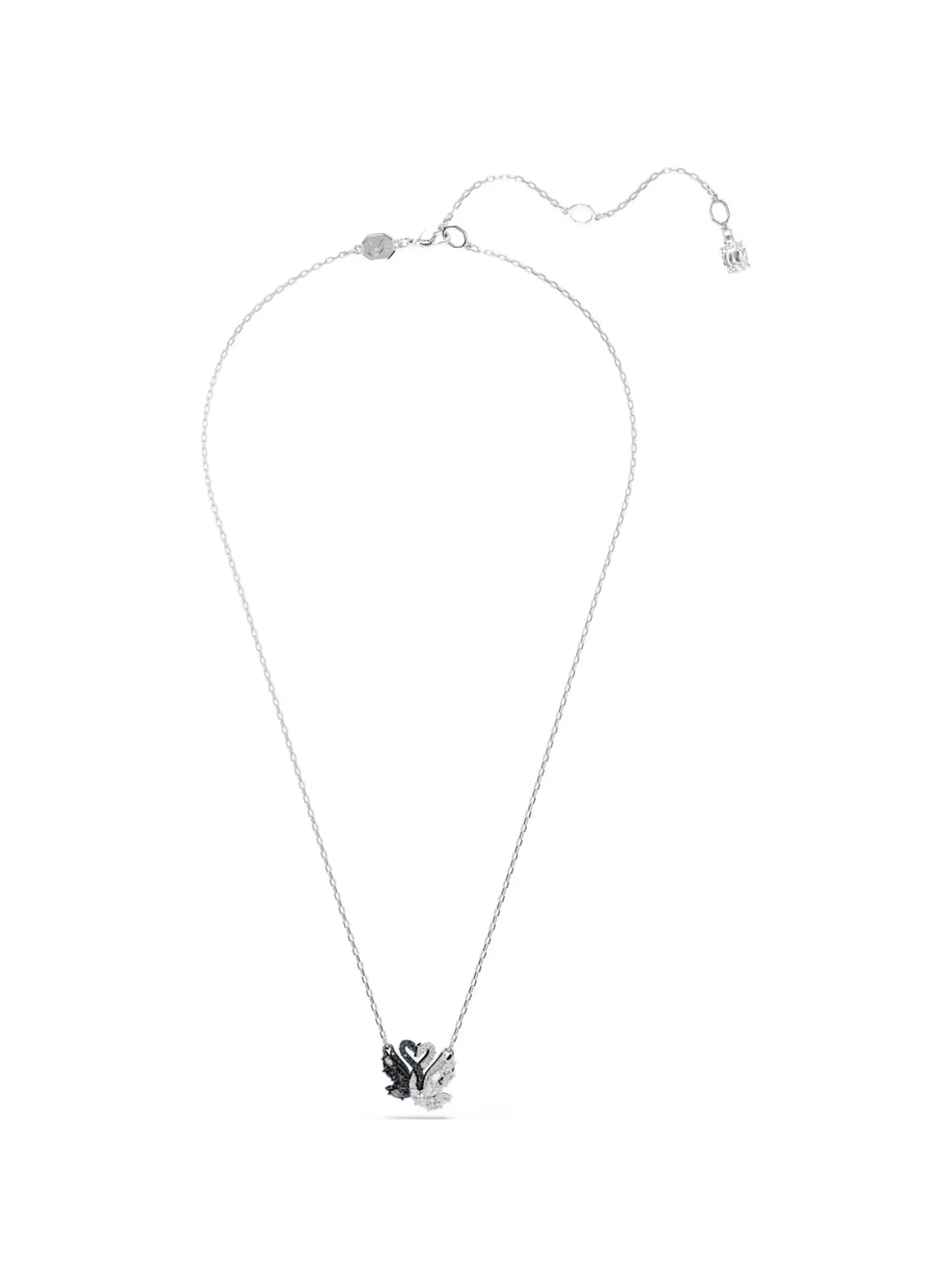 Collier Swarovski Swan noir et blanc