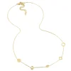 Collier Zag Bijoux acier doré symbole de protection